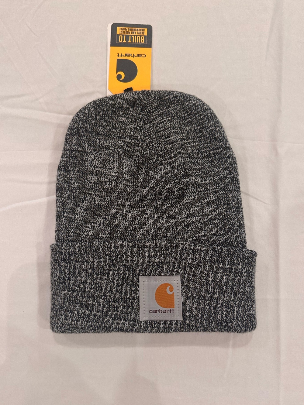 Carhartt Knit Cuffed Beanie Unisex Black/White